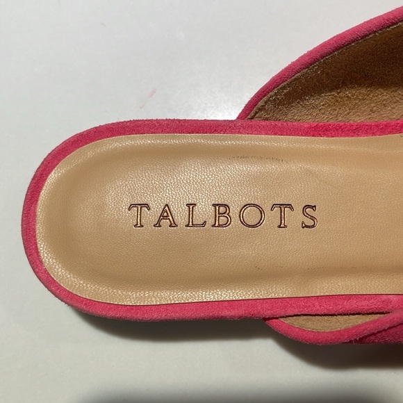 TALBOTS Edison Leather Bow Shoes, Mules/Slides Size 7 1/2 - Picture 7 of 9